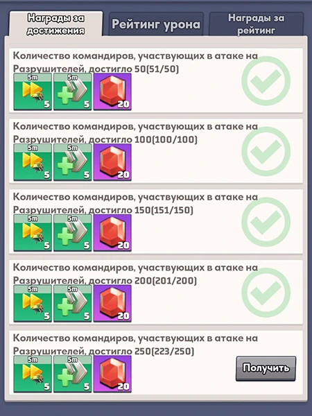 Награда за количество участников Награда за количество участников