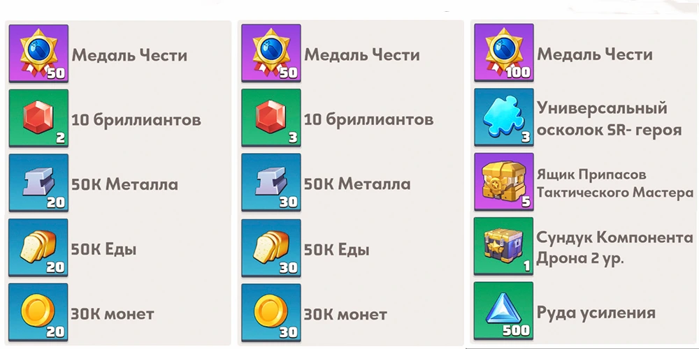 Награды 1 - 3