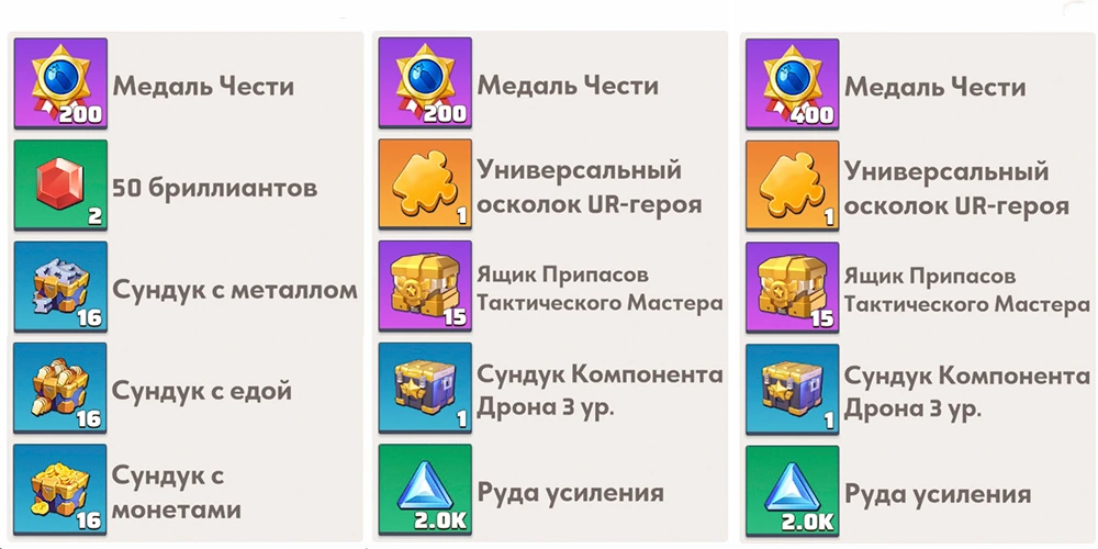 Награды 1 - 3