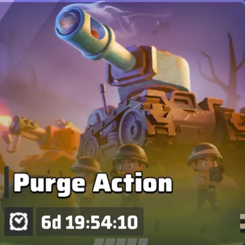 Purge Action — Last War Season 1 Event Purge Action event banner for Season 1 of Last War