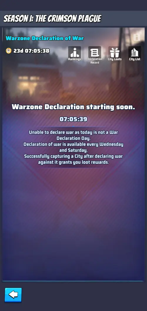 Warzone Declaration of War Warzone Declaration of War