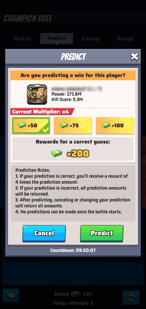 Champion duel cash bet Champion duel cash bet