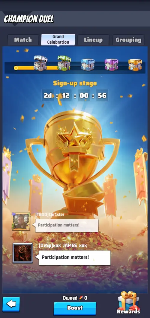 Champion duel grand celebration Champion duel grand celebration