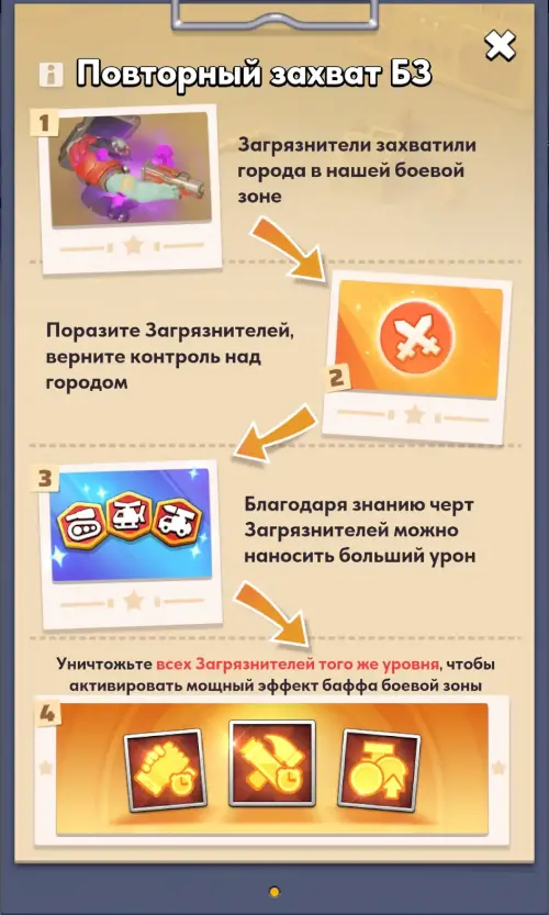 Повторный захват боевой зоны
