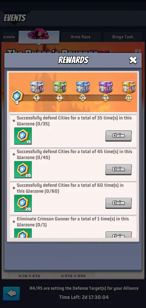 Queens revenge defense tasks Queens revenge defense tasks