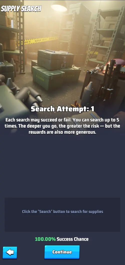 Supply Search minigame Supply Search minigame