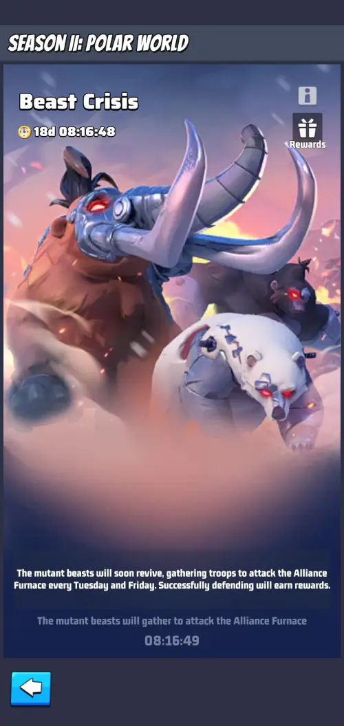 Beast Crisis main menu