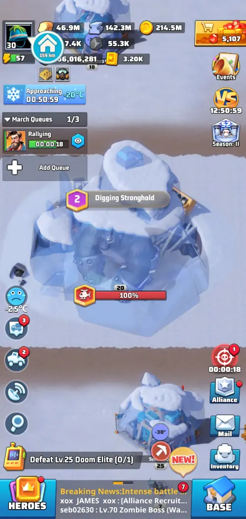 Digging Stronghold example Digging Stronghold example