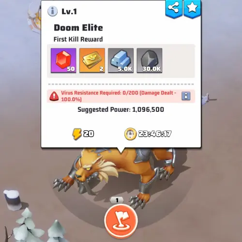 Doom Elite Reward Doom Elite first kill reward