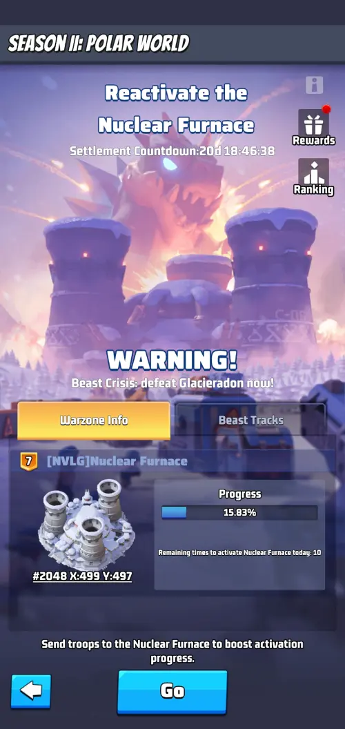 Nuclear Furnace activation progress Nuclear Furnace activation progress